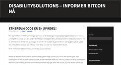 Desktop Screenshot of disabilitysolutions.org